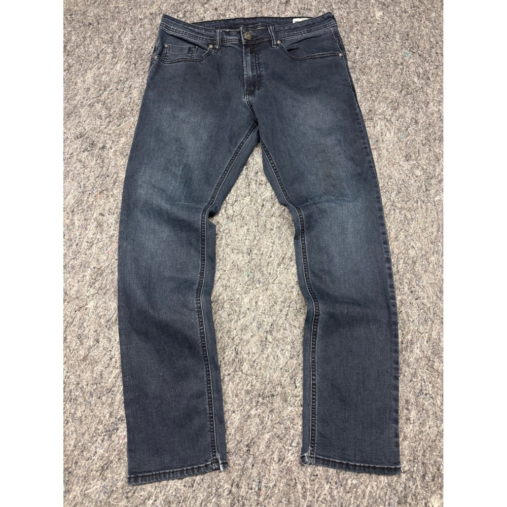 Buffalo David Bitton Axel Slim Stretch Jeans Mens 34x32 Dark Wash Blue Denim